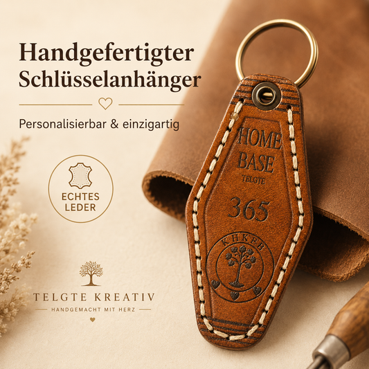 Leder Schlüsselanhänger - personalisiert